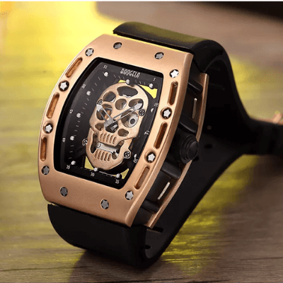 Piraten-Totenkopf Herrenuhr