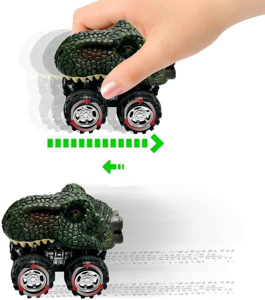 Pull Back Dinosaur Mini Auto (6 Stück)