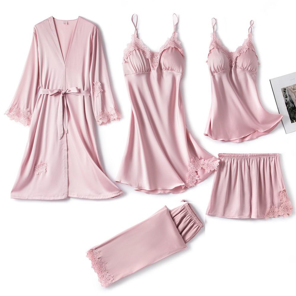 Pyjama-Set Aus Weicher Seide