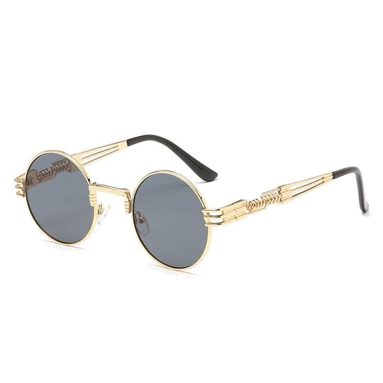 Steampunk Runde Metall-Sonnenbrille