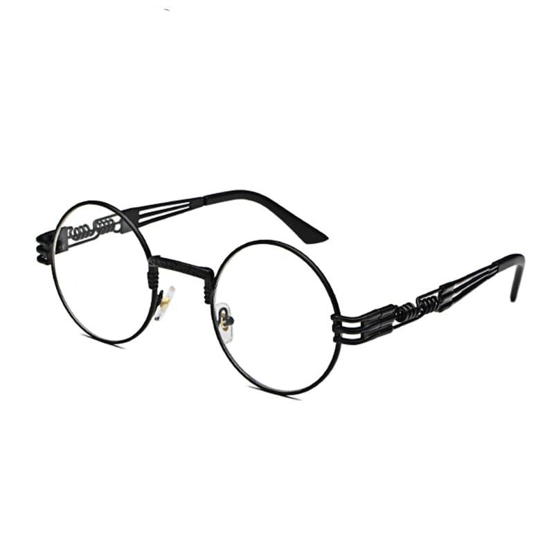 Steampunk Runde Metall-Sonnenbrille