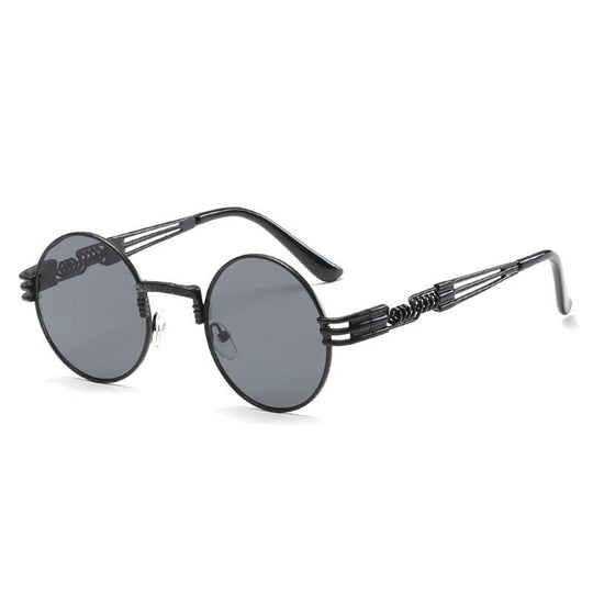 Steampunk Runde Metall-Sonnenbrille