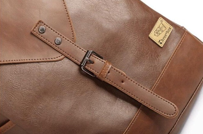 Vintage Kunstleder-Rucksack