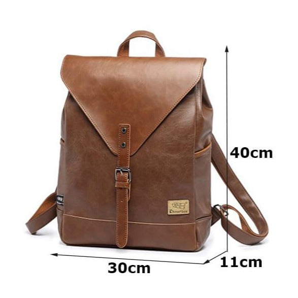 Vintage Kunstleder-Rucksack