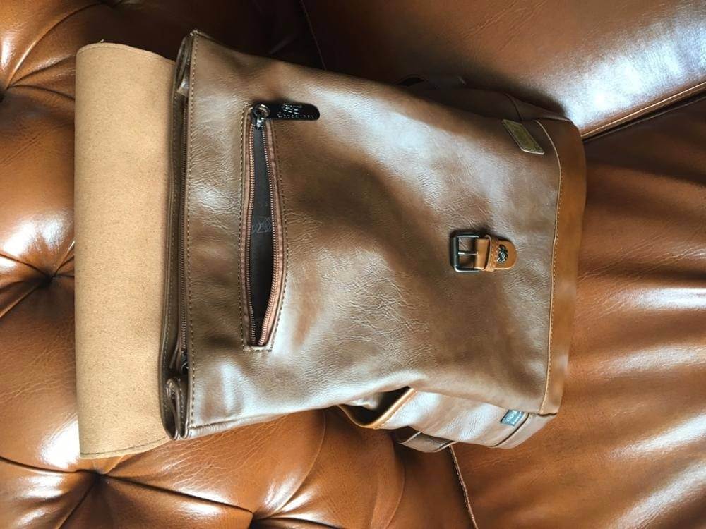 Vintage Kunstleder-Rucksack