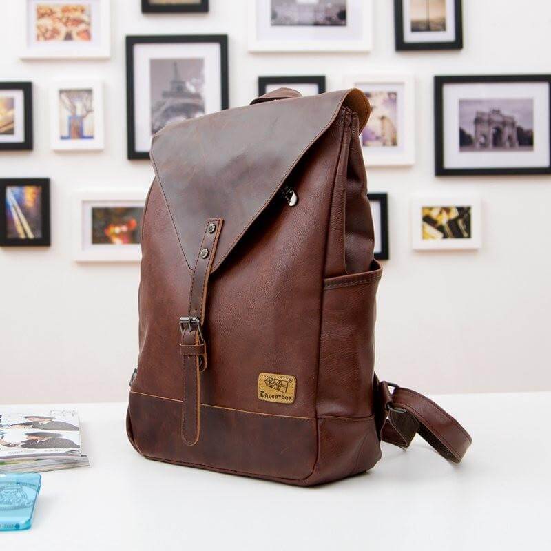 Vintage Kunstleder-Rucksack