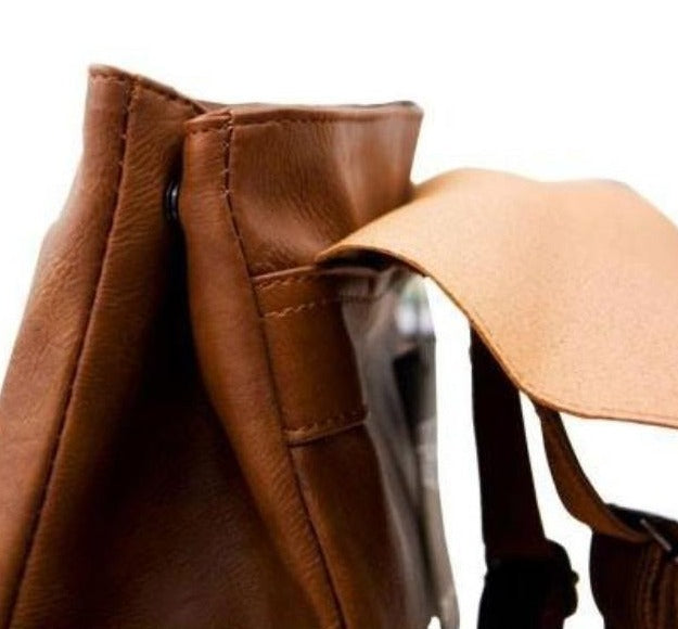 Vintage Kunstleder-Rucksack