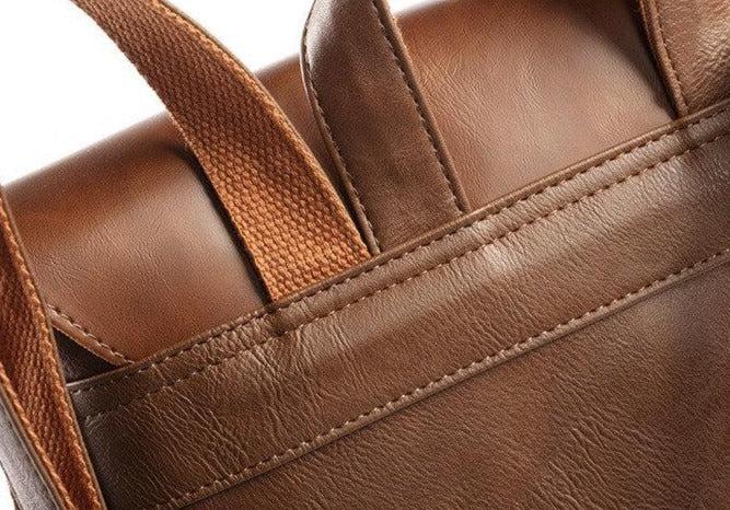 Vintage Kunstleder-Rucksack