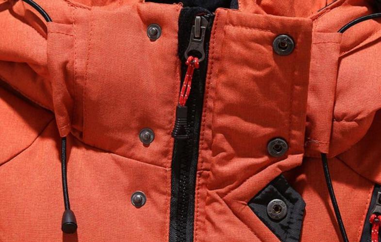 Warme Dicke Kapuzen-Pufferjacke