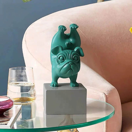 Yoga Bulldogge Figurine