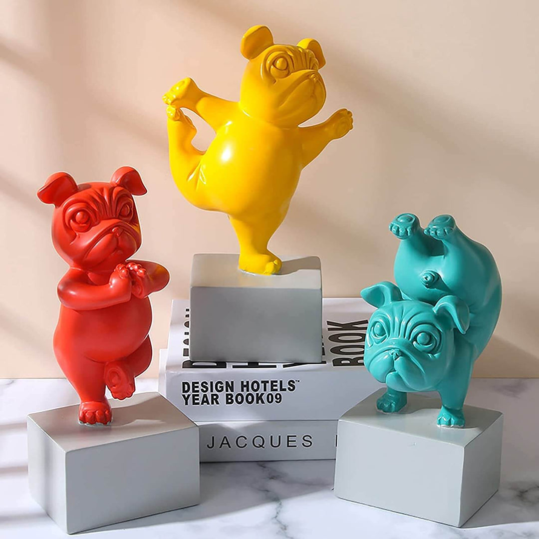Yoga Bulldogge Figurine