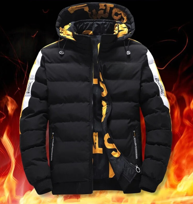 Omkeerbare winterjas voor heren